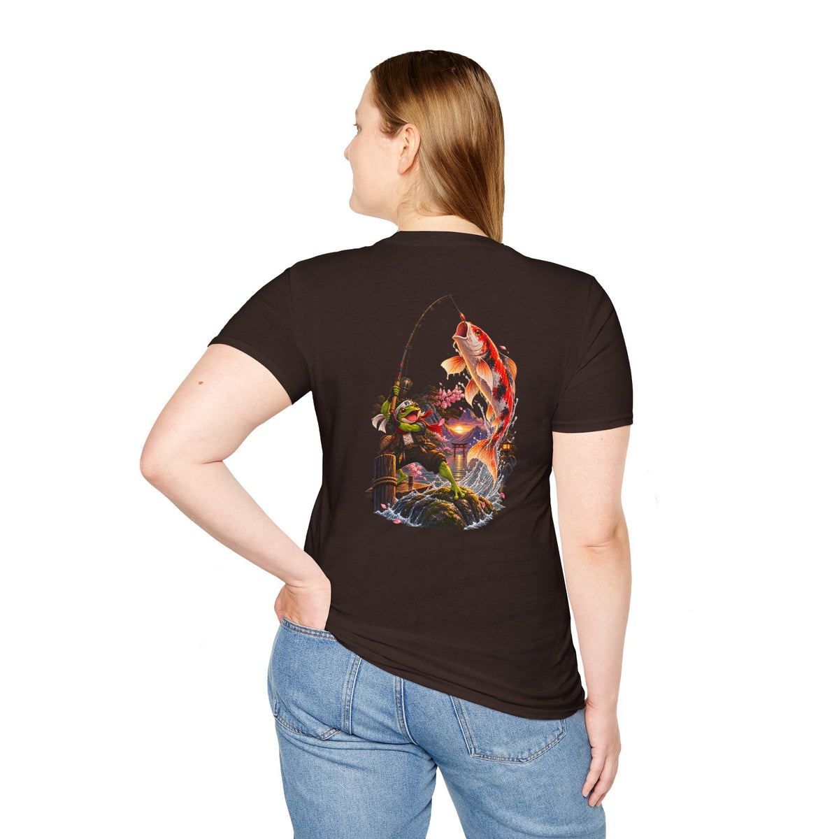 Koi Fishing T-Shirt — Asian Garden Koi Pond Graphic