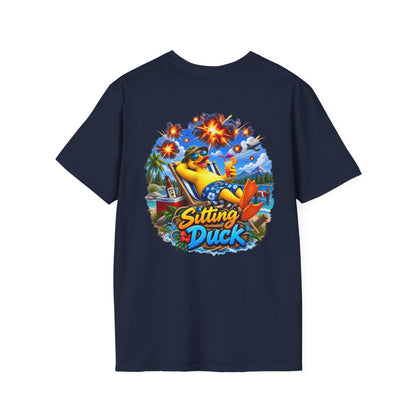 Sitting Duck Graphic T-Shirt – Colorful Tropical Duck - Personalized