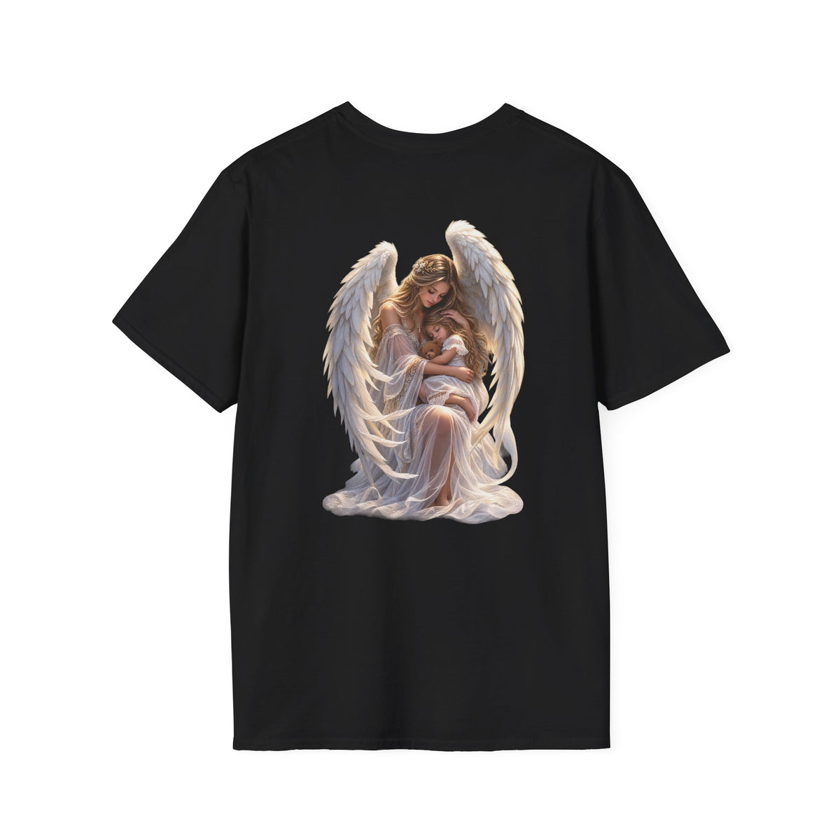 Angel Mother & Child T-Shirt – Serene Guardian Graphic T-Shirt- personalized