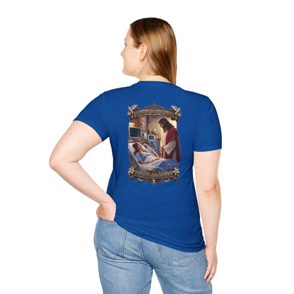 Religious Prayer T-Shirt – Comforting Hospital Scene Pullover - Personalized
