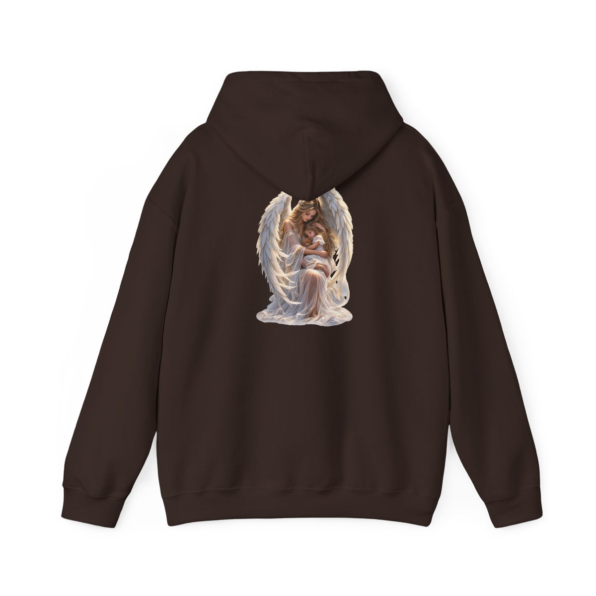 Angel Mother & Child Hoodie – Serene Guardian Graphic Hoodie - personalized