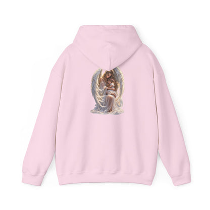 Angel Mother & Child Hoodie – Serene Guardian Graphic Hoodie