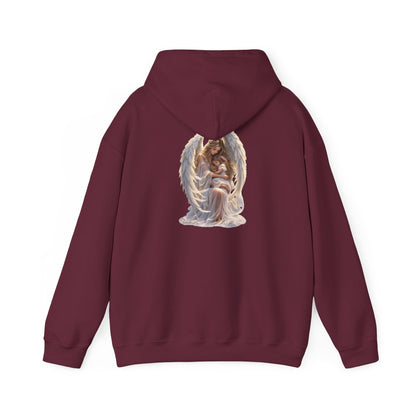 Angel Mother & Child Hoodie – Serene Guardian Graphic Hoodie - personalized