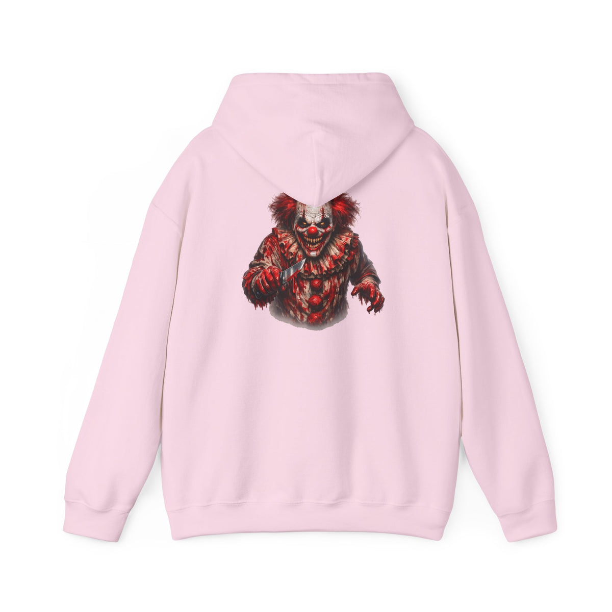 Horror Clown Bear Hoodie — Creepy Bloodied Teddy Graphic Sweatshirt - Personalized