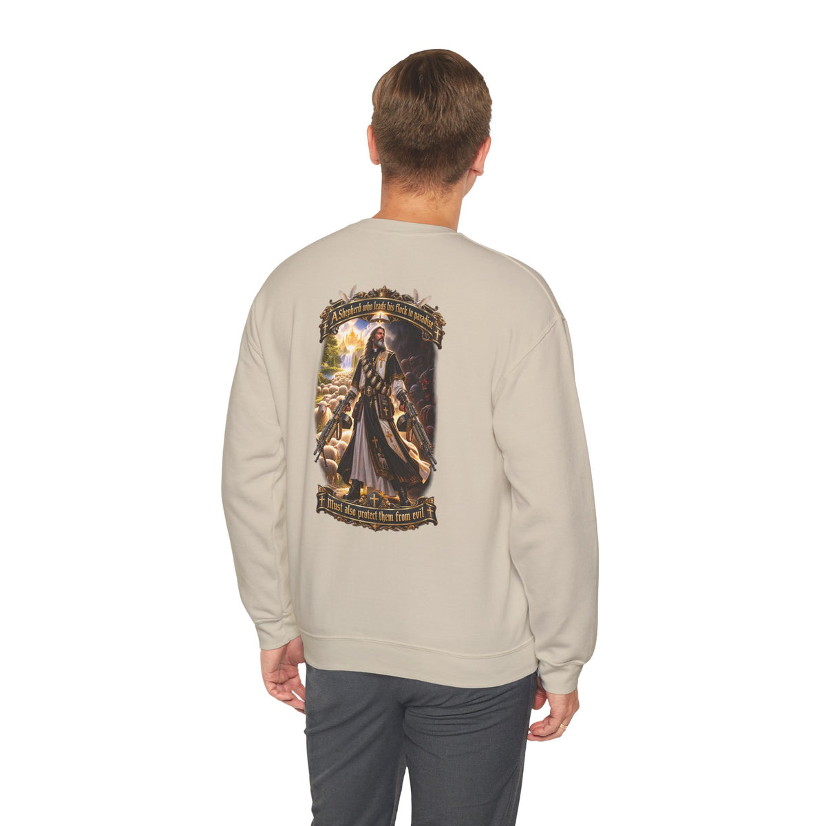 Hoodie: Gothic Angel Guardian Back Print Sweatshirt – Dark Fantasy Streetwear - Personalized