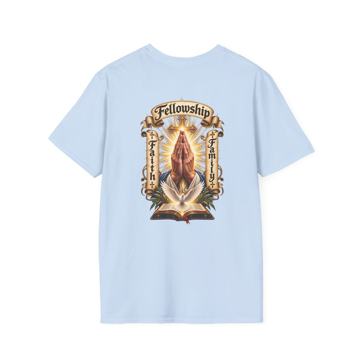 Prayer Hands T-Shirt — Vintage Sacred Heart Religious T-Shirt