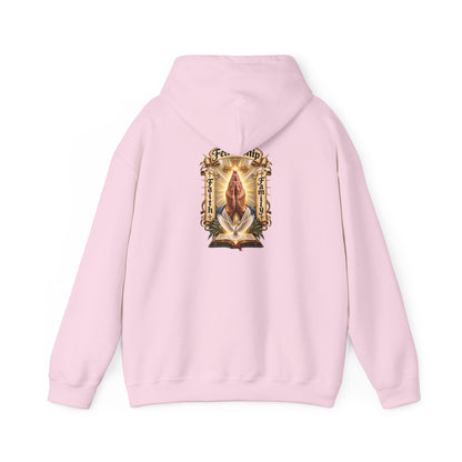 Prayer Hands Hoodie — Vintage Sacred Heart Religious Hoodie