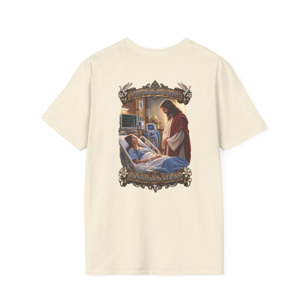 Religious Prayer T-Shirt – Comforting Hospital Scene Pullover - Personalized