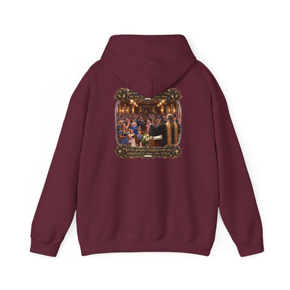 Religious Choir Scene Hoodie — Church Service Illustration - Personalized