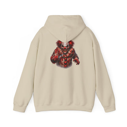 Horror Clown Bear Hoodie — Creepy Bloodied Teddy Graphic Sweatshirt - Personalized