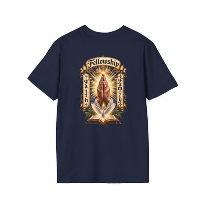 Prayer Hands T-Shirt — Vintage Sacred Heart Religious T-Shirt - Personalized
