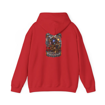 Electrician Hoodie — 'Powering Up Your Life' Tradesman Gift