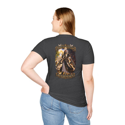 Hoodie: Gothic Angel Guardian Back Print T-Shirt – Dark Fantasy Streetwear - Personalized