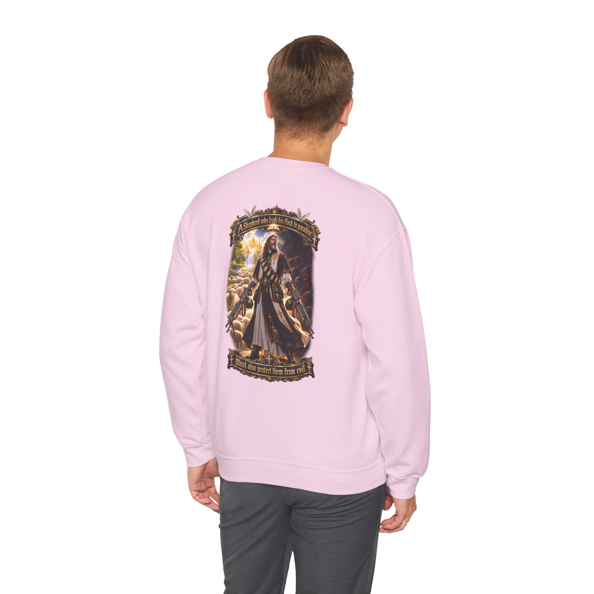 Hoodie: Gothic Angel Guardian Back Print Sweatshirt – Dark Fantasy Streetwear - Personalized