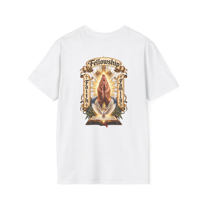 Prayer Hands T-Shirt — Vintage Sacred Heart Religious T-Shirt - Personalized