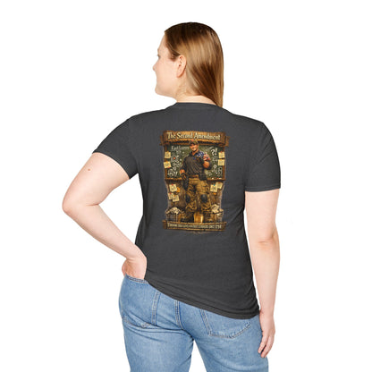 Patriotic Veteran Tribute T-Shirt — American Flag Sleeves & Military Honor Back Print - Personalized