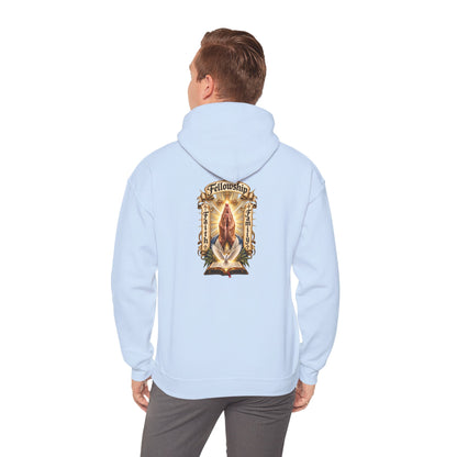Prayer Hands Hoodie — Vintage Sacred Heart Religious Hoodie - Personalized