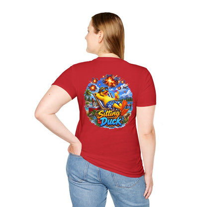 Sitting Duck Graphic T-Shirt – Colorful Tropical Duck - Personalized
