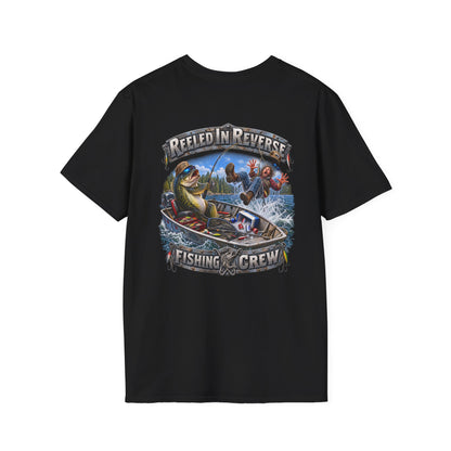 Fishing T-Shirt — "Reeled in Reverse" Graphic