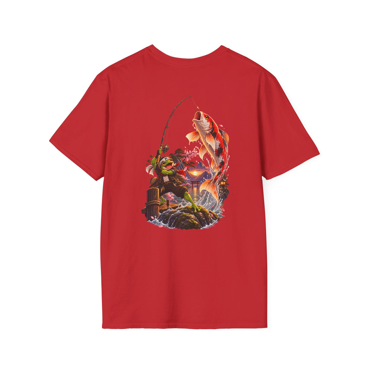 Koi Fishing T-Shirt — Asian Garden Koi Pond Graphic - Personalized