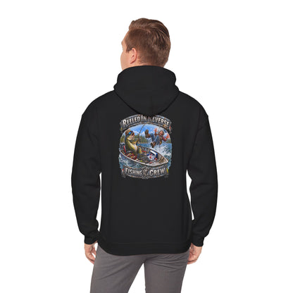 Fishing Hoodie — "Reeled in Reverse" Graphic - Personalized