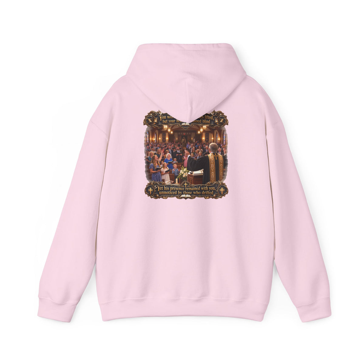Religious Choir Scene Hoodie — Church Service Illustration - Personalized