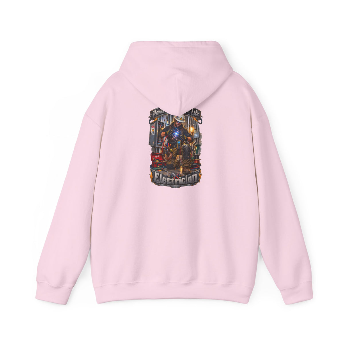 Electrician Hoodie — 'Powering Up Your Life' Tradesman Gift