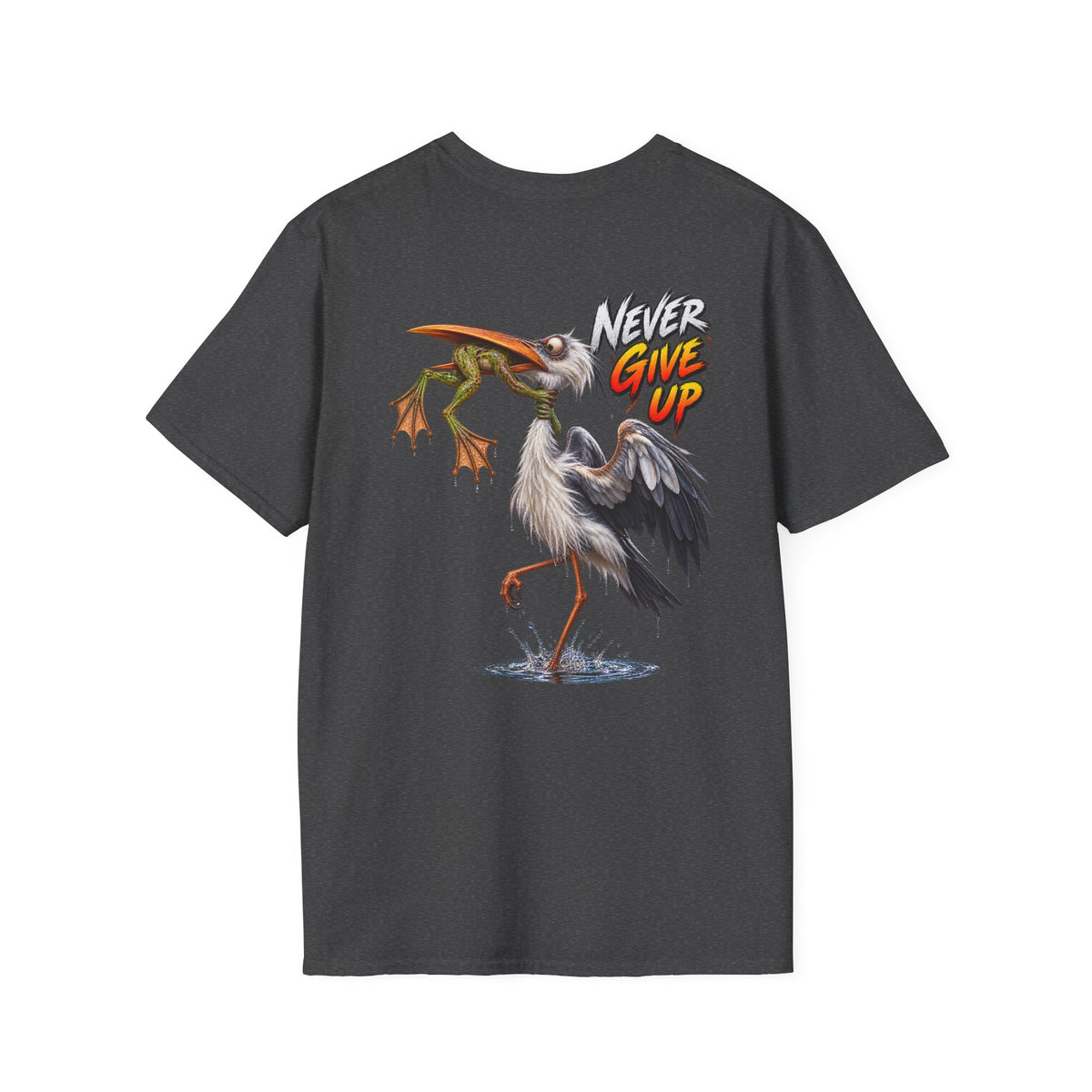 Never Give Up Stork & Frog T-Shirt - Personalized