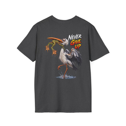 Never Give Up Stork & Frog T-Shirt - Personalized