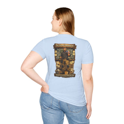Patriotic Veteran Tribute T-Shirt — American Flag Sleeves & Military Honor Back Print - Personalized