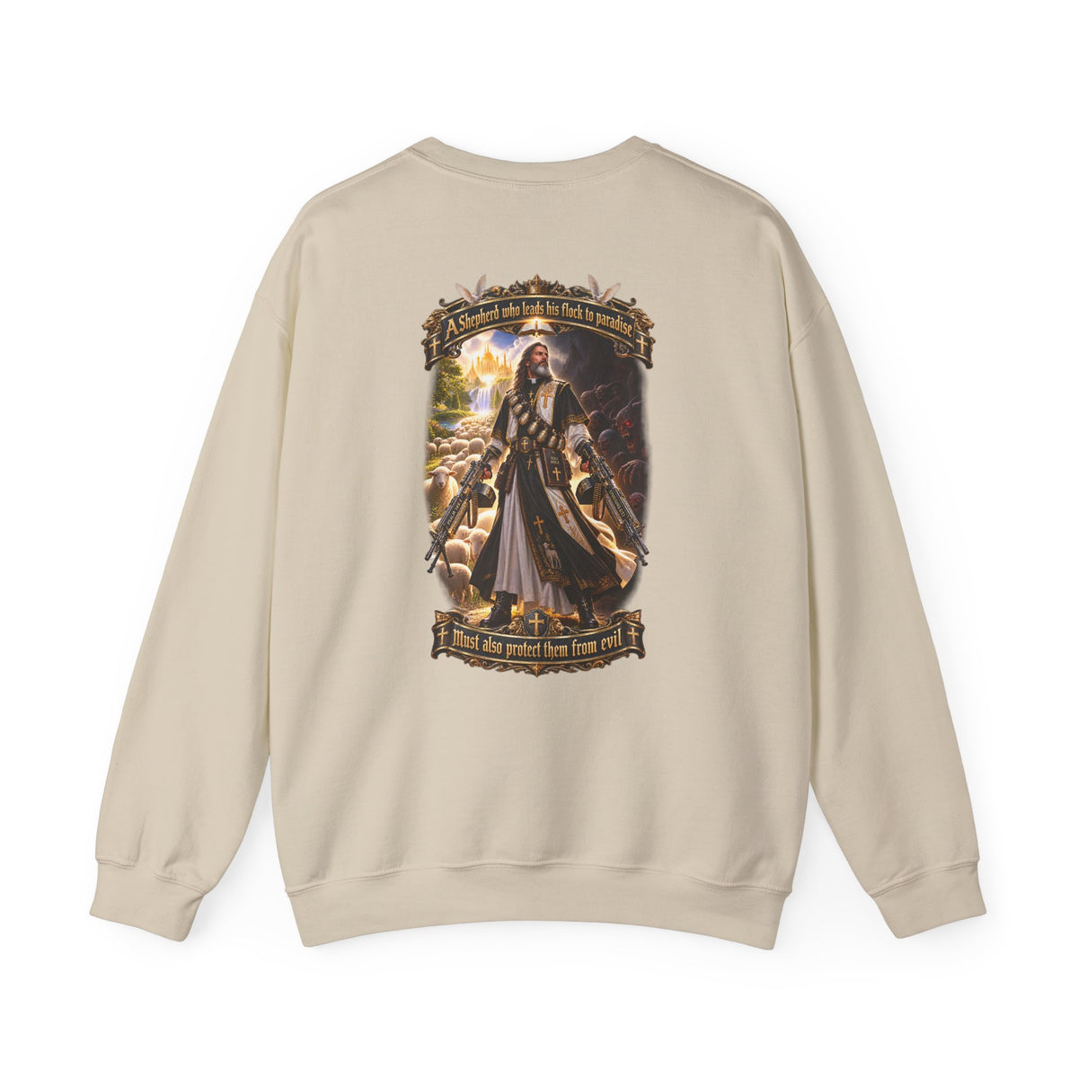 Hoodie: Gothic Angel Guardian Back Print Sweatshirt – Dark Fantasy Streetwear - Personalized
