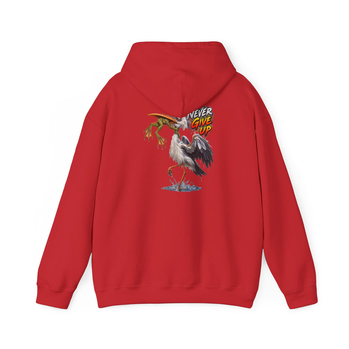Never Give Up Stork & Frog Crewneck Hoodie