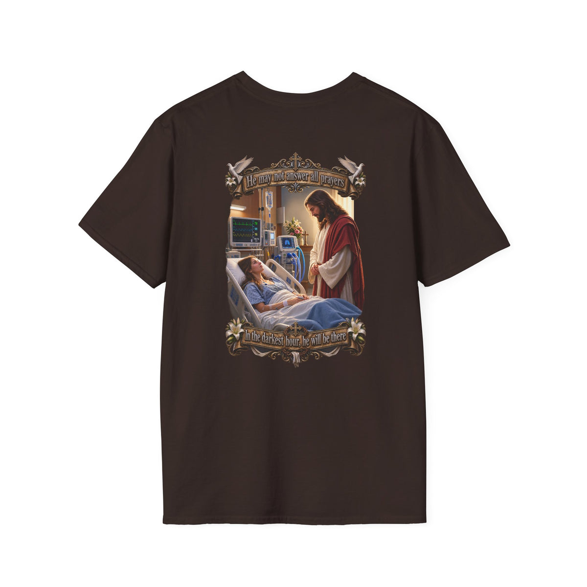 Religious Prayer T-Shirt – Comforting Hospital Scene Pullover - Personalized