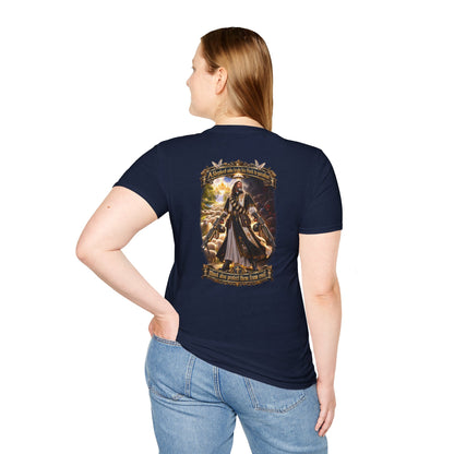 Hoodie: Gothic Angel Guardian Back Print T-Shirt – Dark Fantasy Streetwear