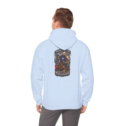 Electrician Crewneck Hoodie — 'Powering Up Your Life' Tradesman Gift