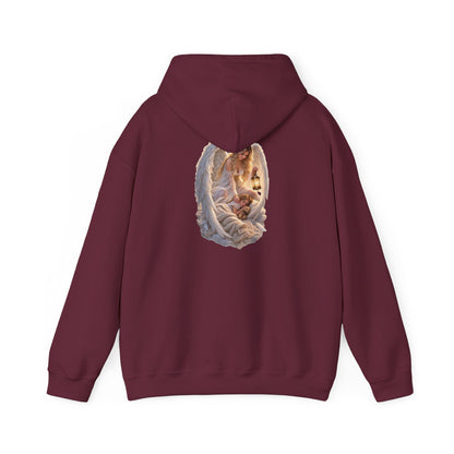 Angel Embrace Hoodie — Serene Guardian Back Print - personalized