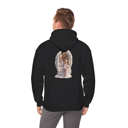 Angel Mother & Child Hoodie – Serene Guardian Graphic Hoodie - personalized