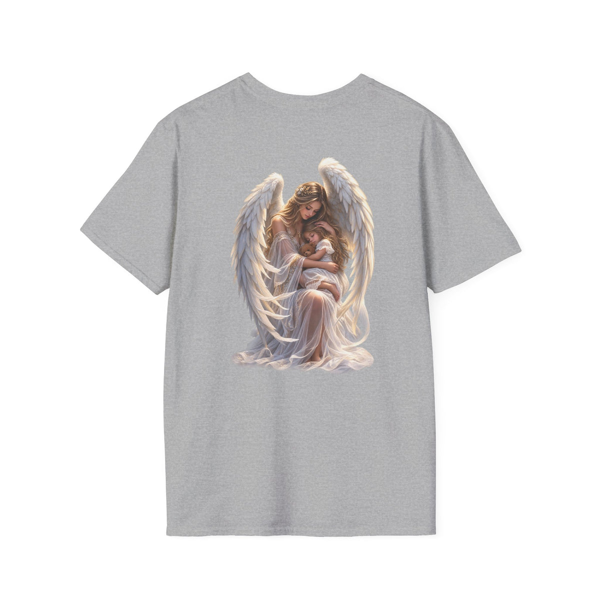 Angel Mother & Child T-Shirt – Serene Guardian Graphic T-Shirt- personalized
