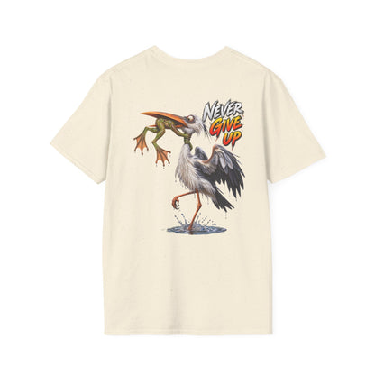 Never Give Up Stork & Frog T-Shirt - Personalized