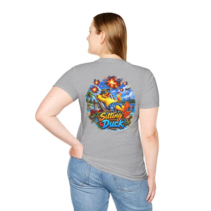 Sitting Duck Graphic T-Shirt – Colorful Tropical Duck - Personalized