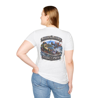 Fishing T-Shirt — "Reeled in Reverse" Graphic