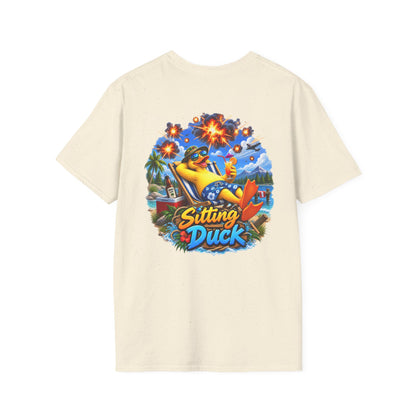 Sitting Duck Graphic T-Shirt – Colorful Tropical Duck - Personalized