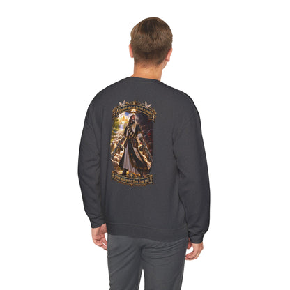 Hoodie: Gothic Angel Guardian Back Print Sweatshirt – Dark Fantasy Streetwear - Personalized