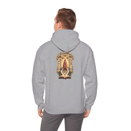 Prayer Hands Hoodie — Vintage Sacred Heart Religious Hoodie - Personalized