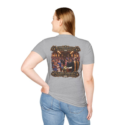 Religious Choir Scene T-Shirt — Church Service Illustration - Personalized