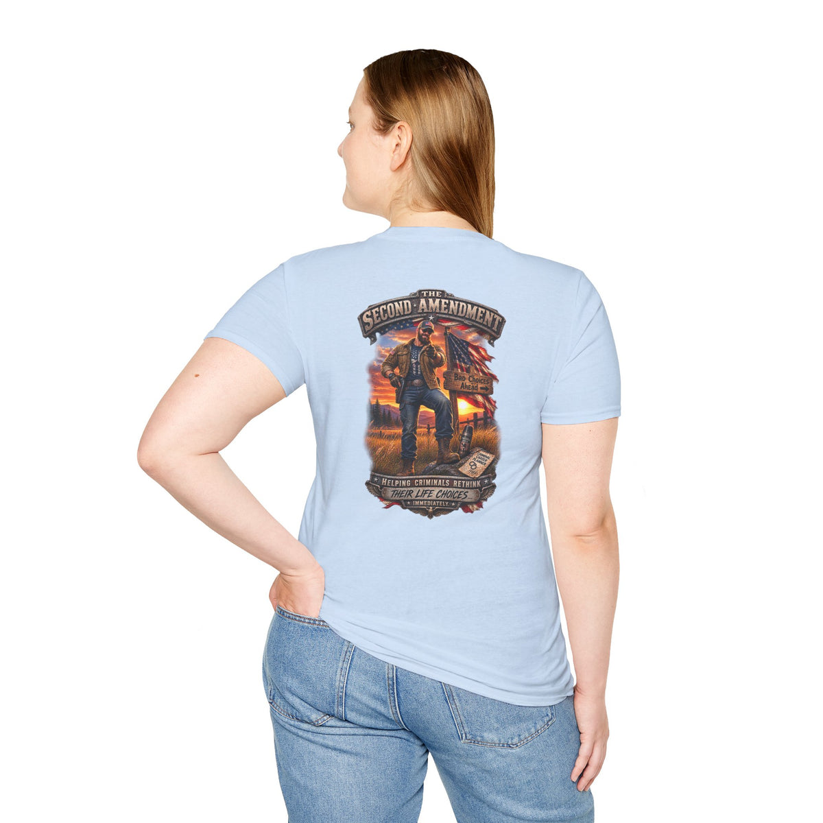 Veteran Tribute T-Shirt— American Flag Sleeve Patriotic Military T-SHirt