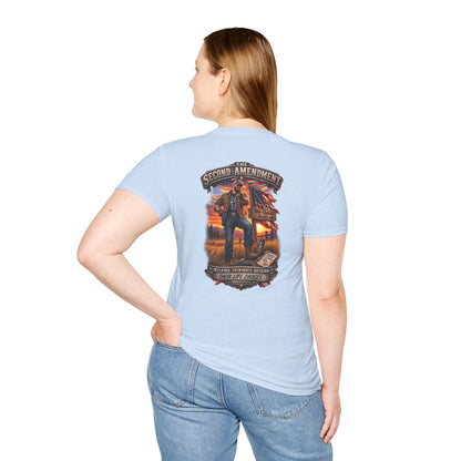 Veteran Tribute T-Shirt— American Flag Sleeve Patriotic Military T-SHirt