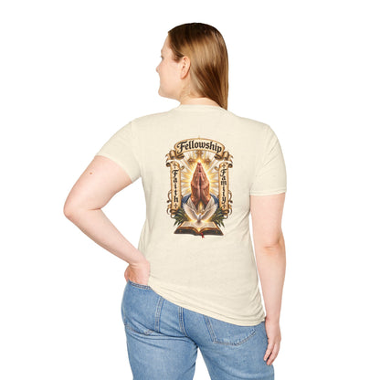 Prayer Hands T-Shirt — Vintage Sacred Heart Religious T-Shirt - Personalized