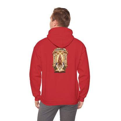 Prayer Hands Hoodie — Vintage Sacred Heart Religious Hoodie - Personalized