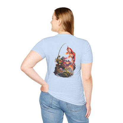 Koi Fishing T-Shirt — Asian Garden Koi Pond Graphic